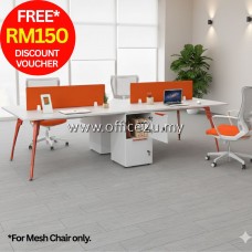 AR4K : AERO SERIES 4-SEATERS WORKSTATION (FREE RM150 DISCOUNT VOUCHER)